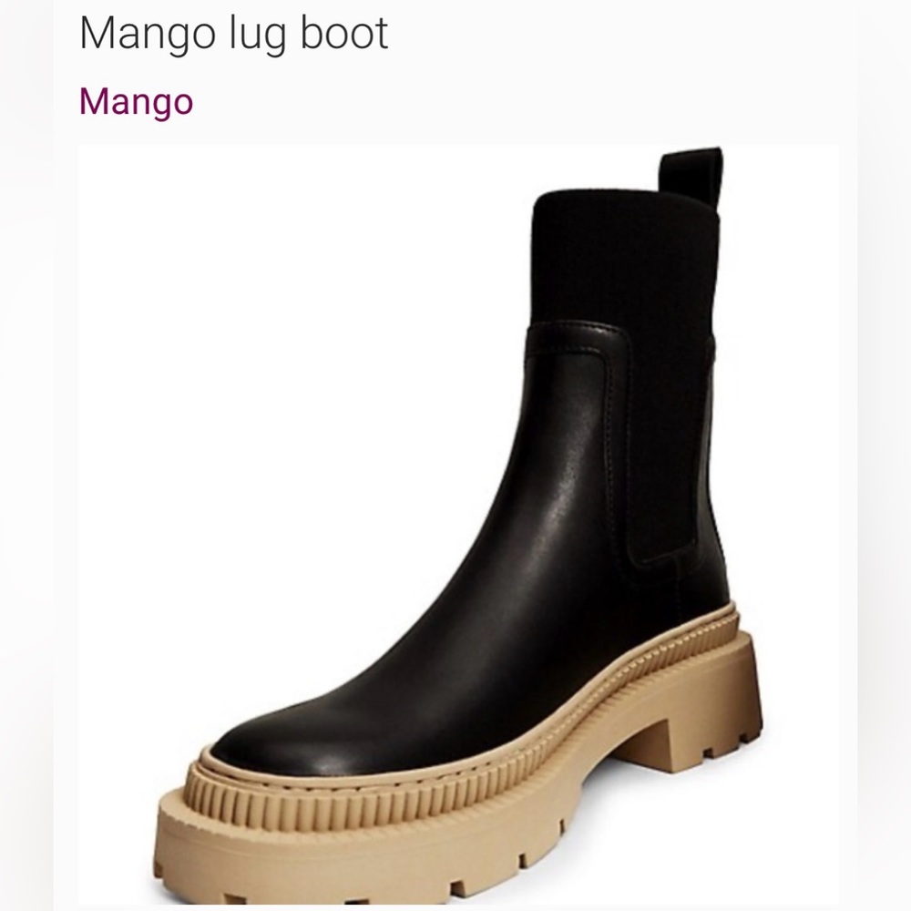 Mango Track Platform Boot size 8